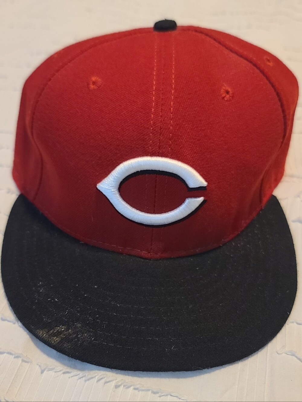 New Era 59FIFTY Cincinnati Reds MLB Red/Black Fitted Cap Hat 7 1/2